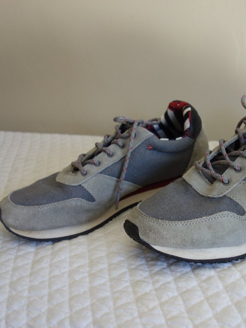 HARI MARI Canvas Suede Gray Sneakers Shoes – Mens 10